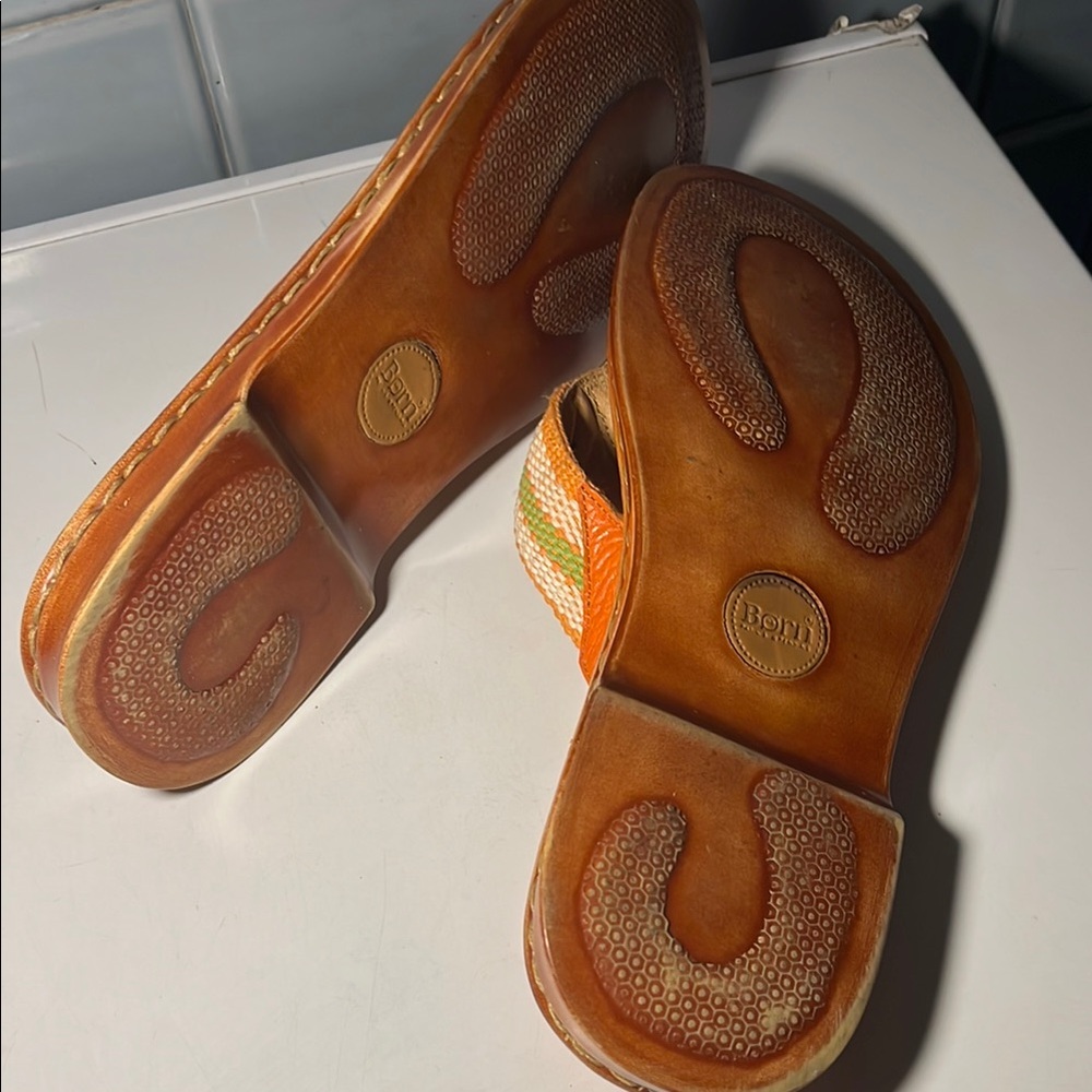 Born Orange and Tan Sandals - Picture 6 of 10